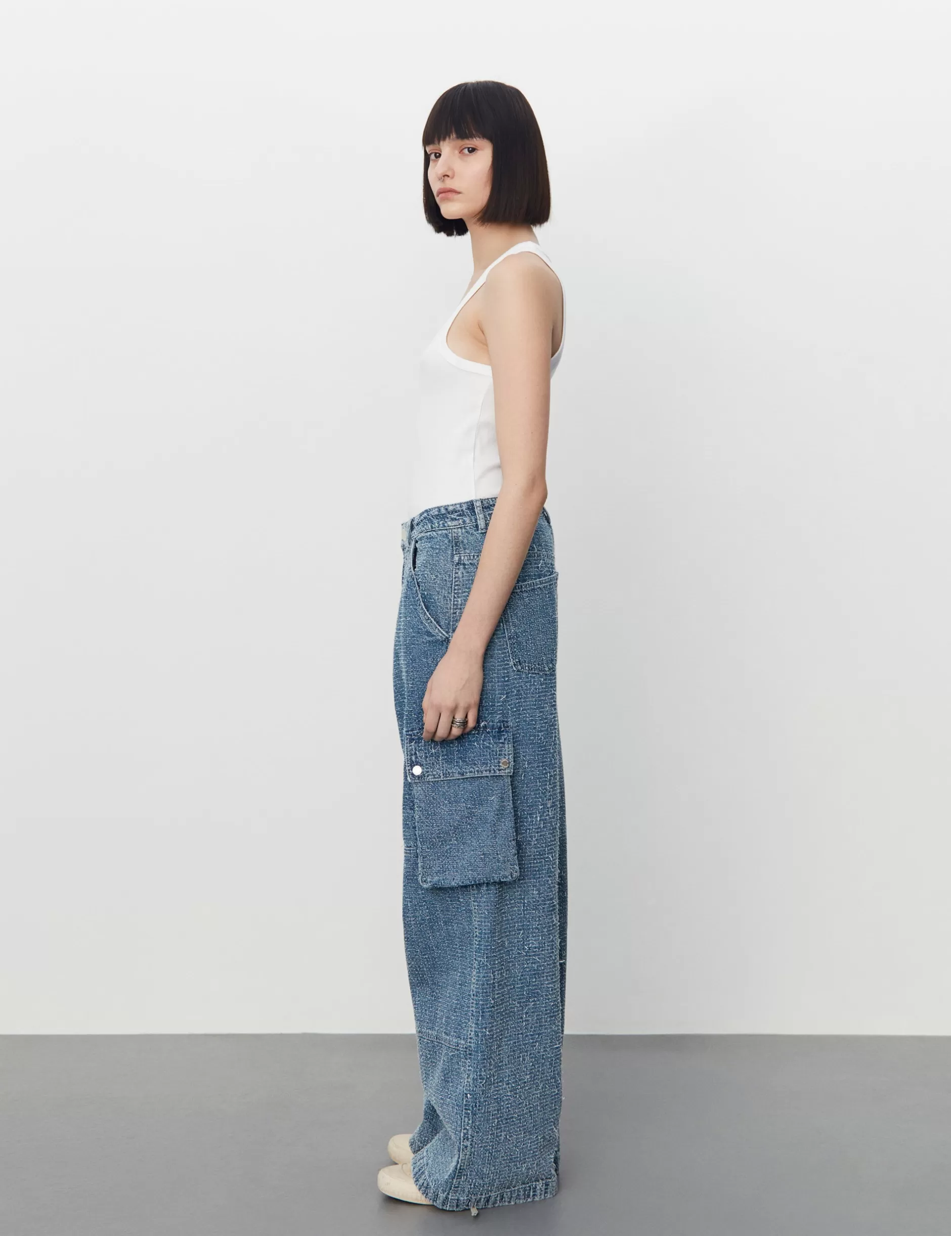 Dame DAY Birger et Mikkelsen Bukser | 2ND Edition Franz TT - Structure Denim