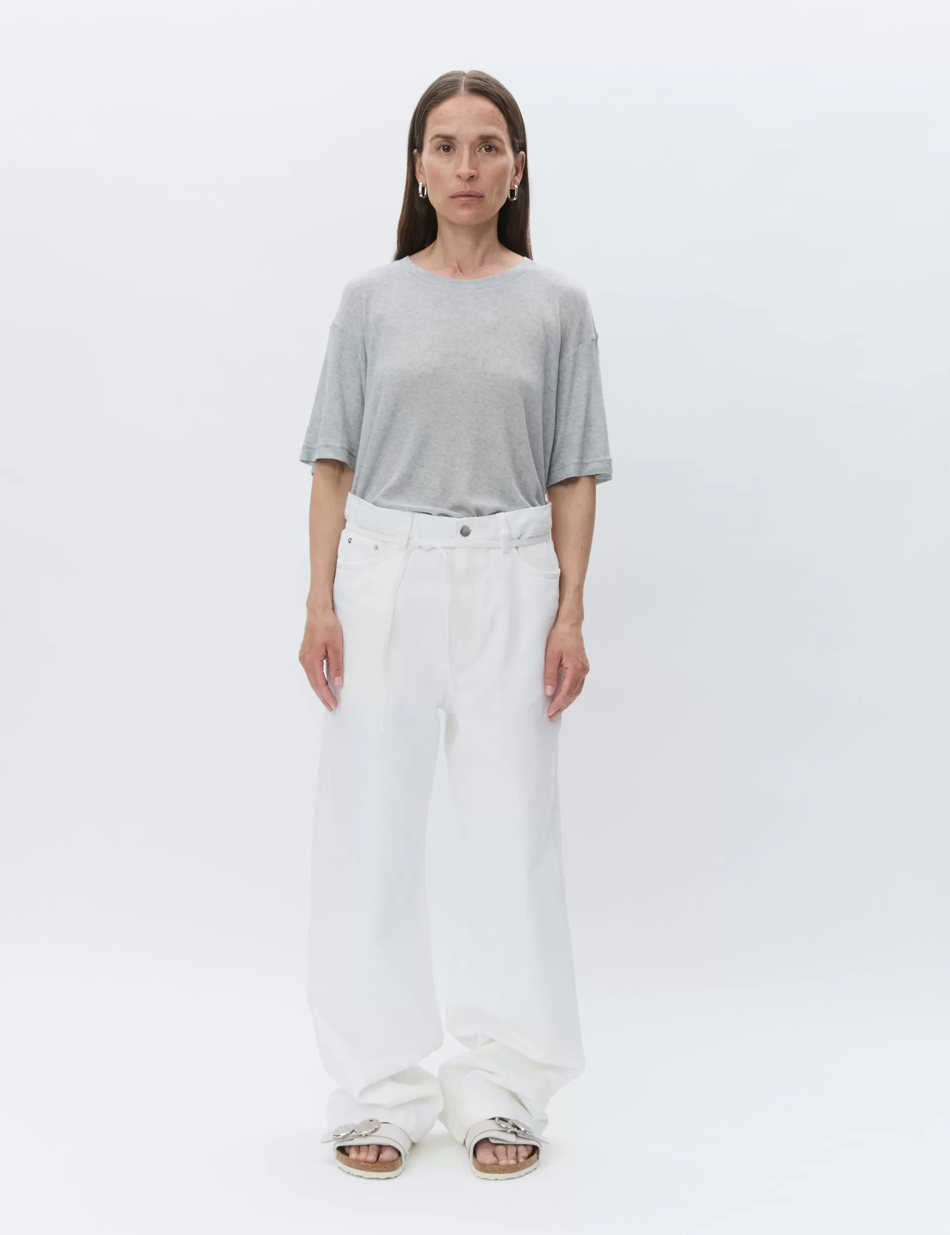 Dame DAY Birger et Mikkelsen Bukser | Elijah - Winter White Denim