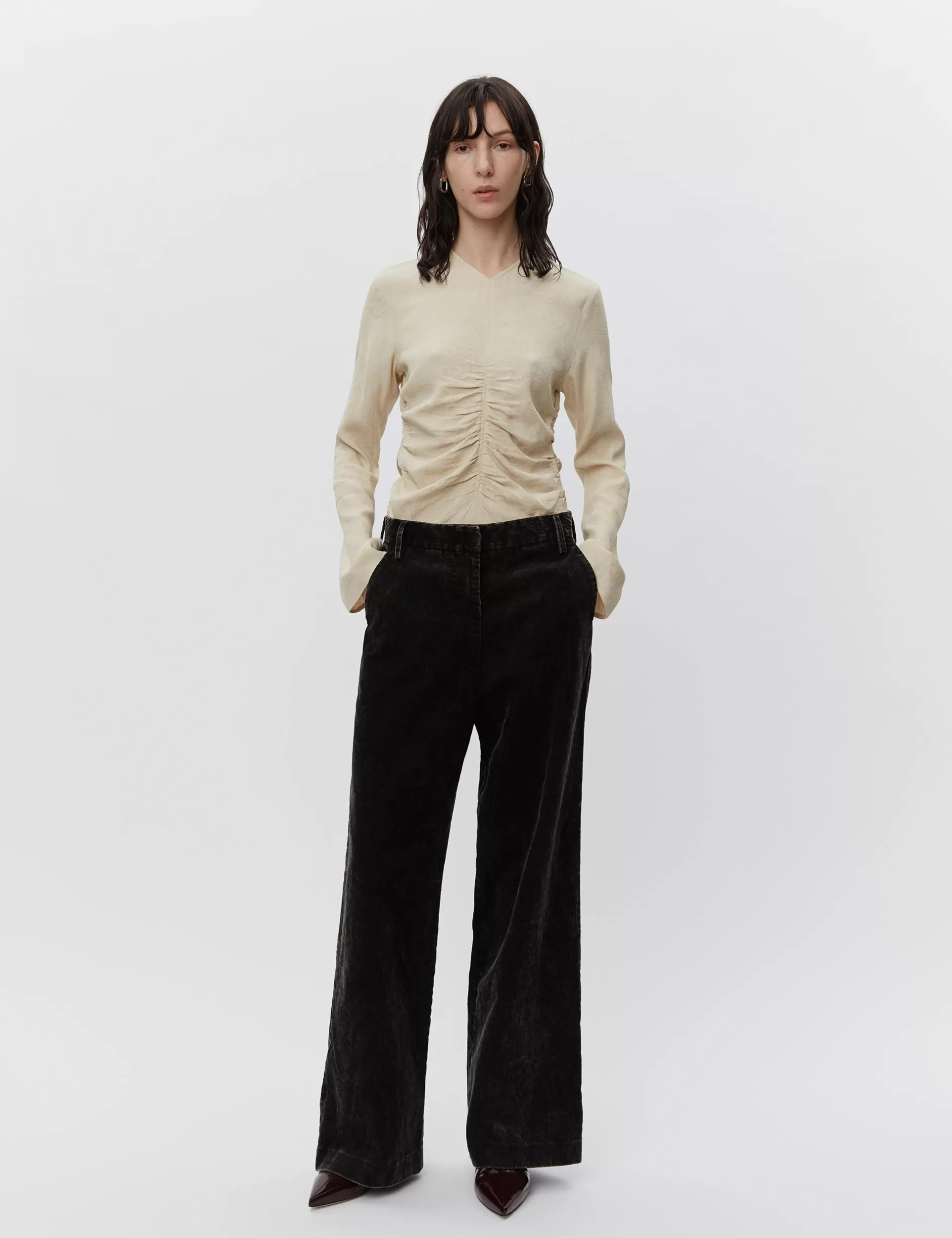 Dame DAY Birger et Mikkelsen Bukser | Jade - Contemporary Corduroy Washed